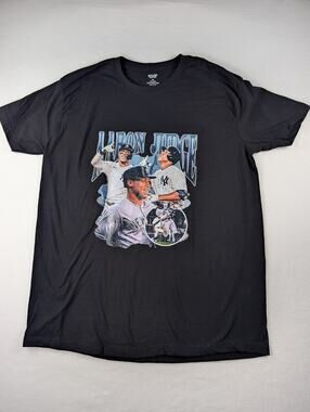 Aaron Judge New York Yankees Graphic Tee Black XL MLB Baseball Shirt